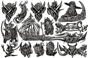 Viking themed tattoo idea