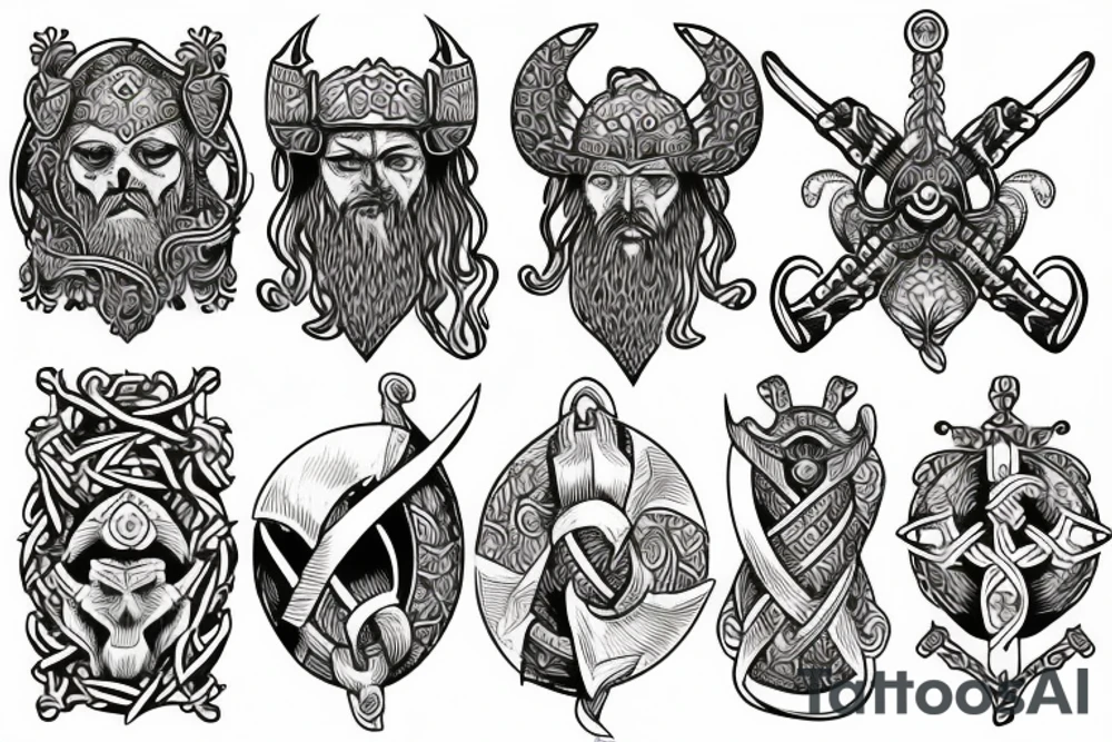 Viking themed tattoo idea