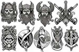 Viking themed tattoo idea