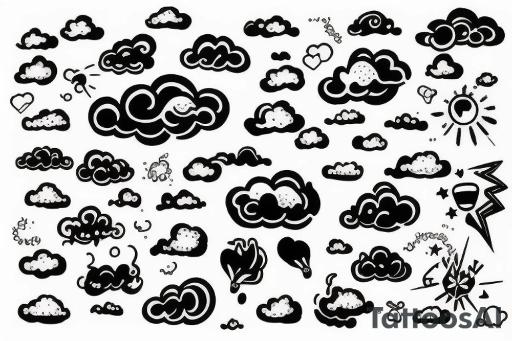 Clouds tattoo idea