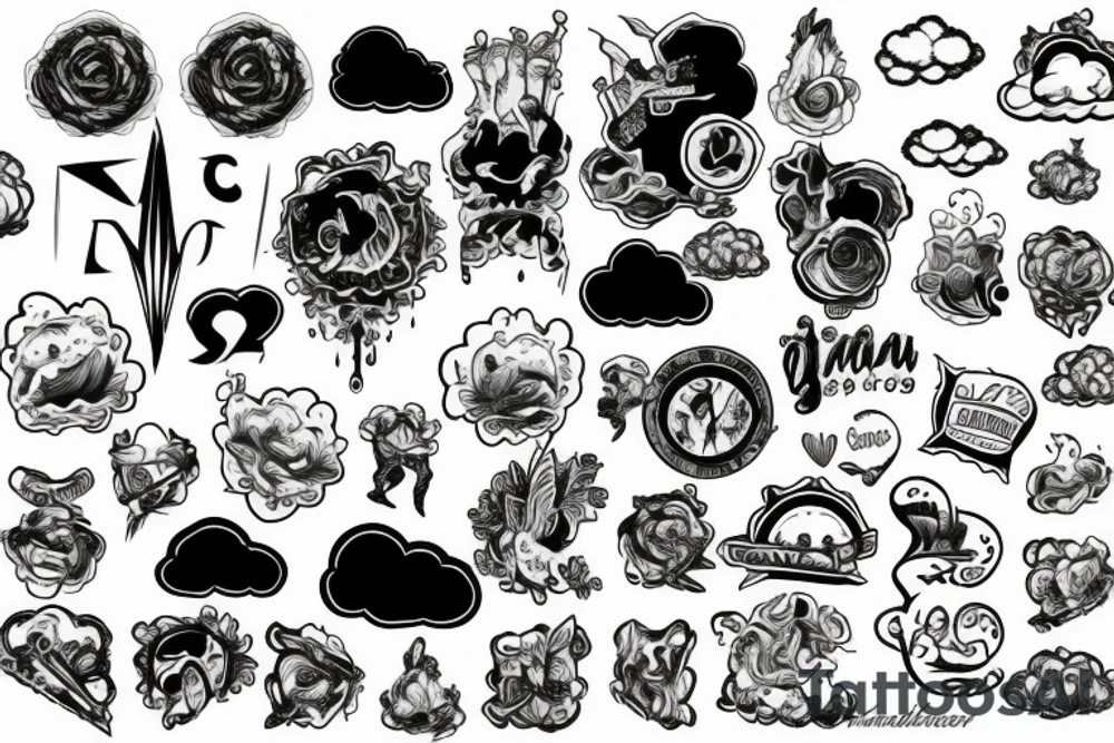 Clouds tattoo idea