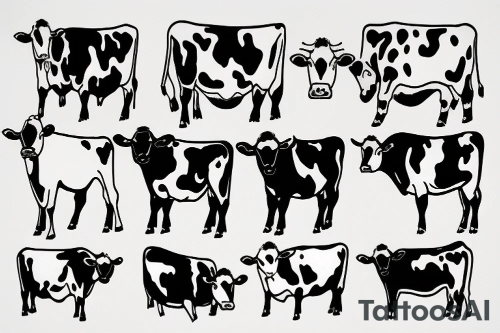 cow tattoo idea
