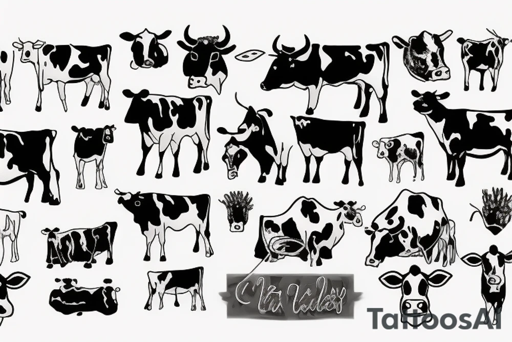 cow tattoo idea