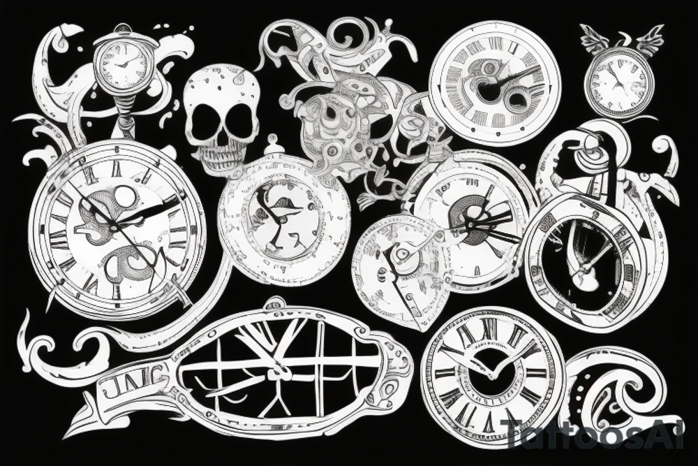Lost time machine tattoo idea