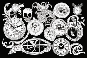 Lost time machine tattoo idea