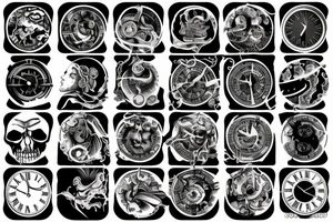 Lost time machine tattoo idea