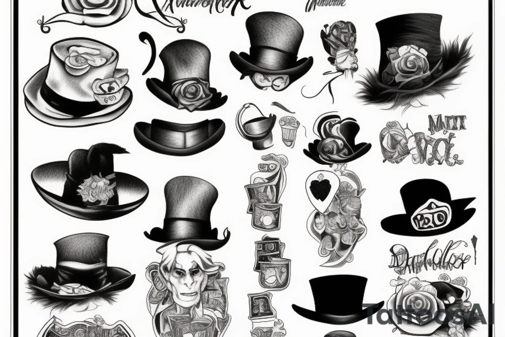 Mad hatter tattoo idea
