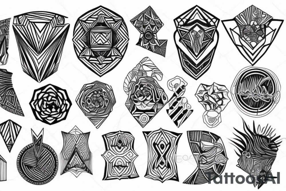 Fine Line Geometric tattoo tattoo idea