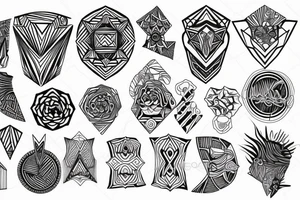 Fine Line Geometric tattoo tattoo idea