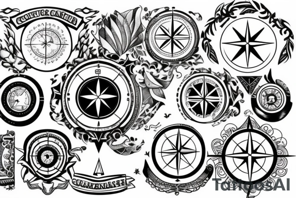 Something to compliment a tattoo of the world and compass tattoo idea