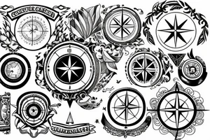 Something to compliment a tattoo of the world and compass tattoo idea