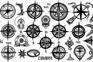 Something to compliment a tattoo of the world and compass tattoo idea