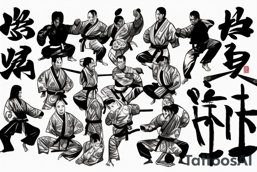 martial arts, jujitsu, samurais, love. tattoo idea