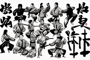 martial arts, jujitsu, samurais, love. tattoo idea
