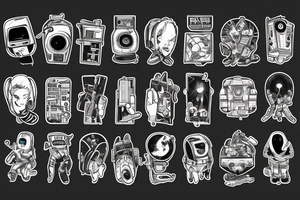 astronaut music producer, epic, hiper real, cinematic tattoo idea