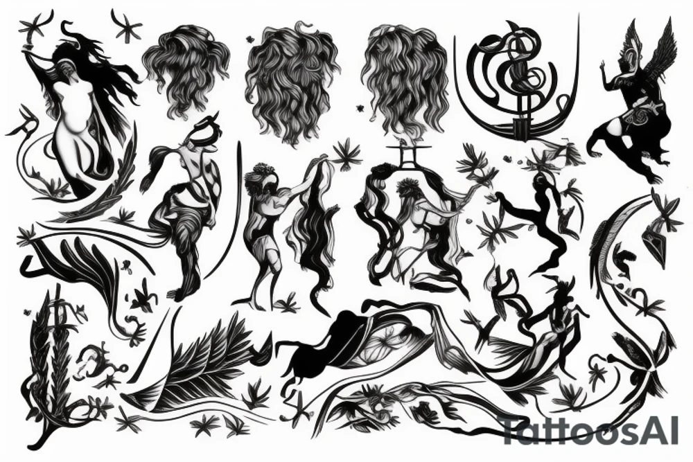 Greek mythology word tattoo idea