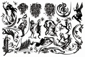 Greek mythology word tattoo idea