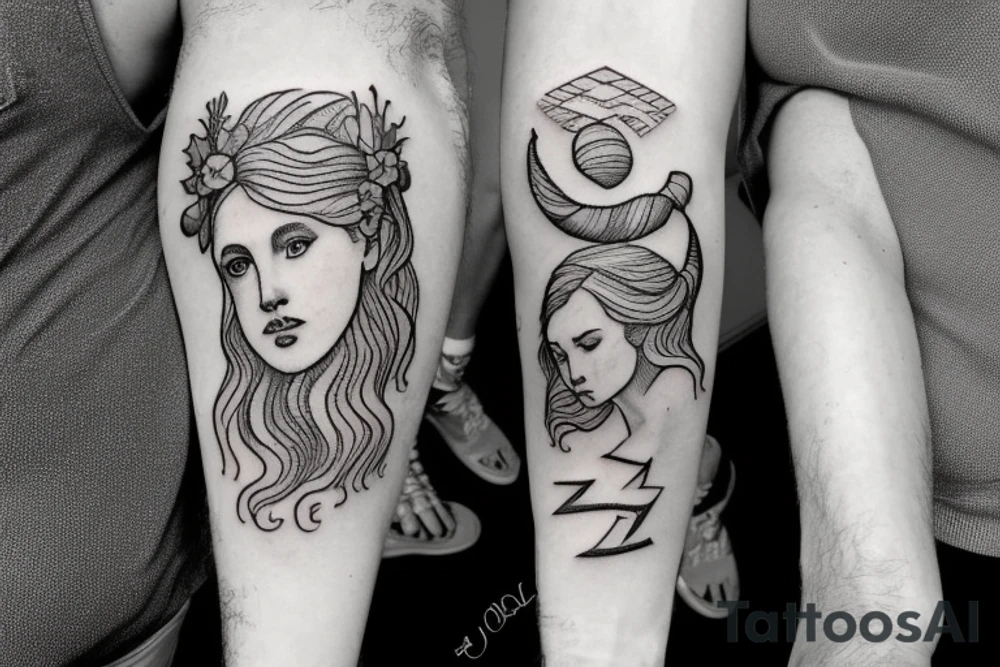 Greek mythology word tattoo idea