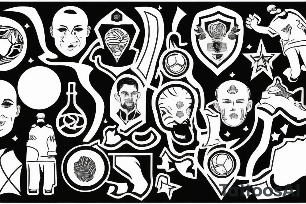 Man with world cup 2022 tattoo idea
