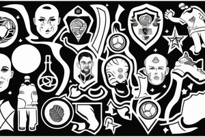 Man with world cup 2022 tattoo idea