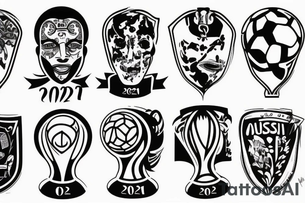 Man with world cup 2022 tattoo idea