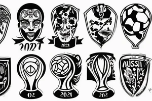 Man with world cup 2022 tattoo idea