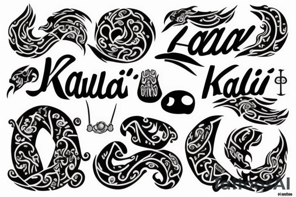 kawal a name tattoo tattoo idea