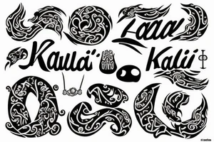 kawal a name tattoo tattoo idea