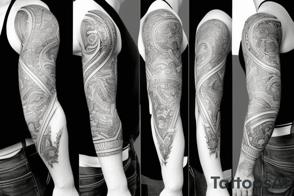 stoicism tattoo sleeve tattoo idea