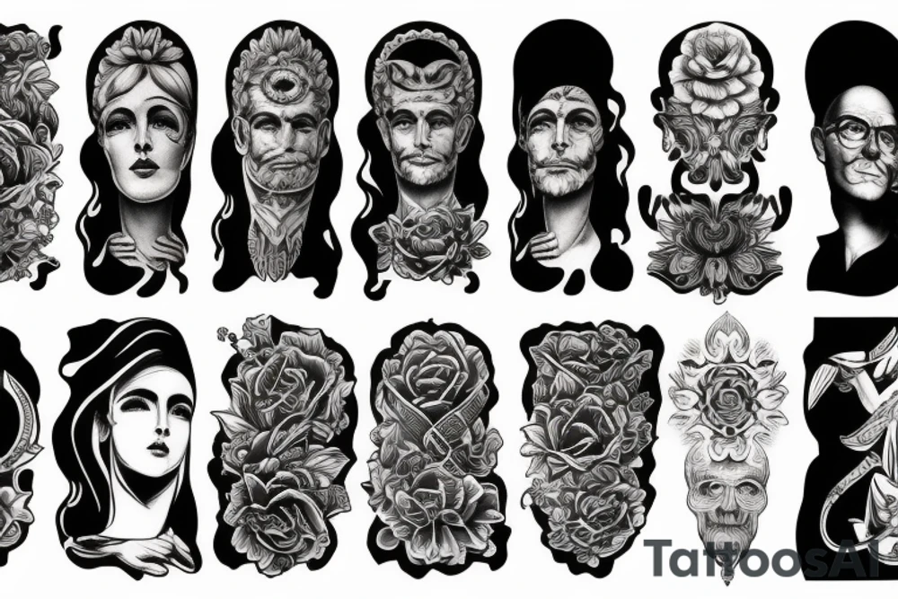 stoicism tattoo sleeve tattoo idea