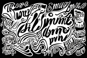 When you lose small mind, you free your life

When you free your eyes, eternal prize tattoo idea