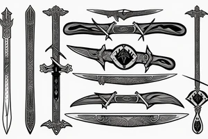 Aragorn's sword Andúril tattoo idea