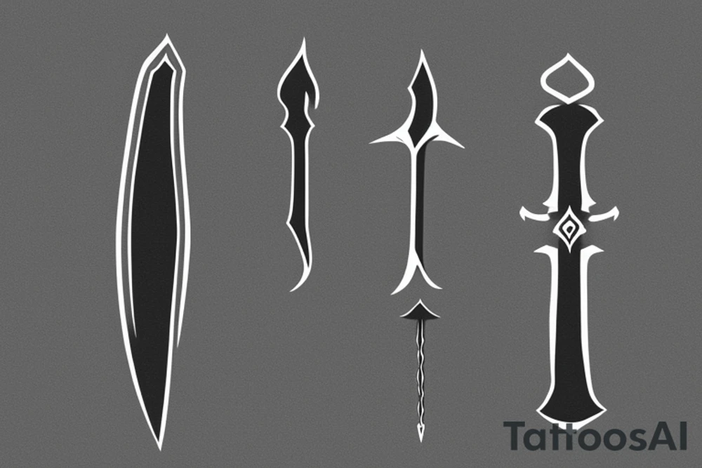 Aragorn's sword Andúril tattoo idea