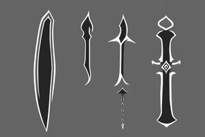 Aragorn's sword Andúril tattoo idea