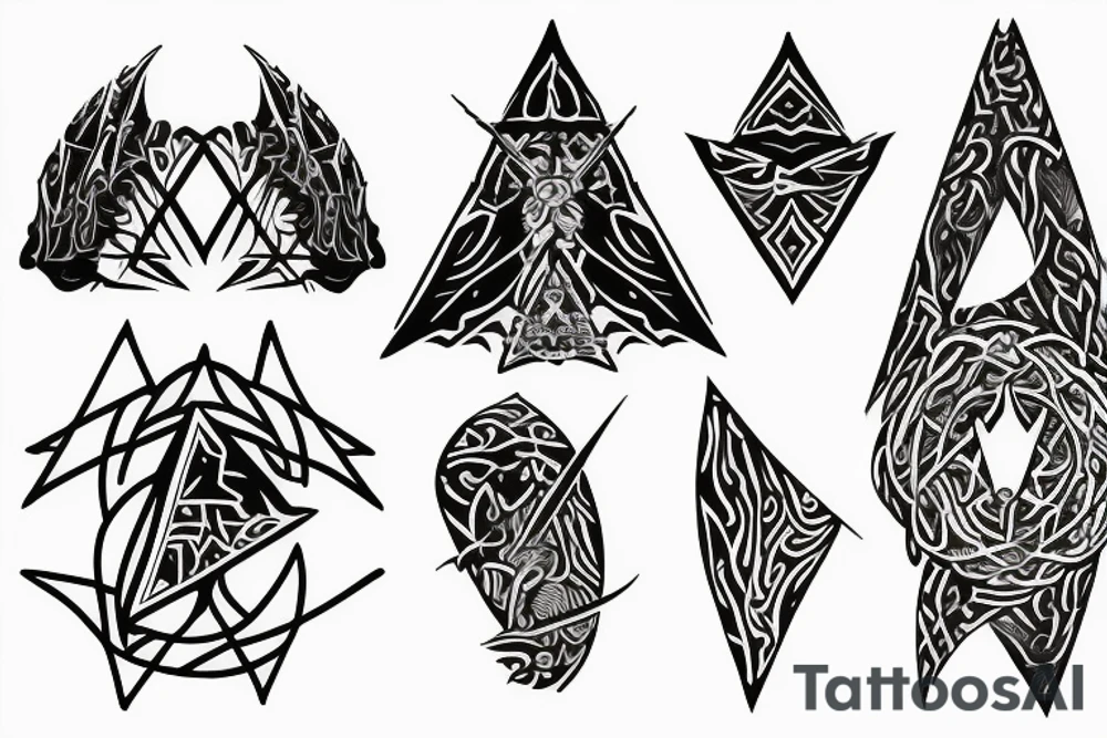 Lord of the Rings fellowship featuring Andúril tattoo idea