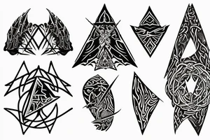 Lord of the Rings fellowship featuring Andúril tattoo idea