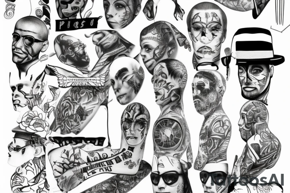 prison day counting lines tattoo idea
