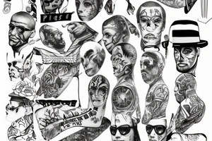 prison day counting lines tattoo idea