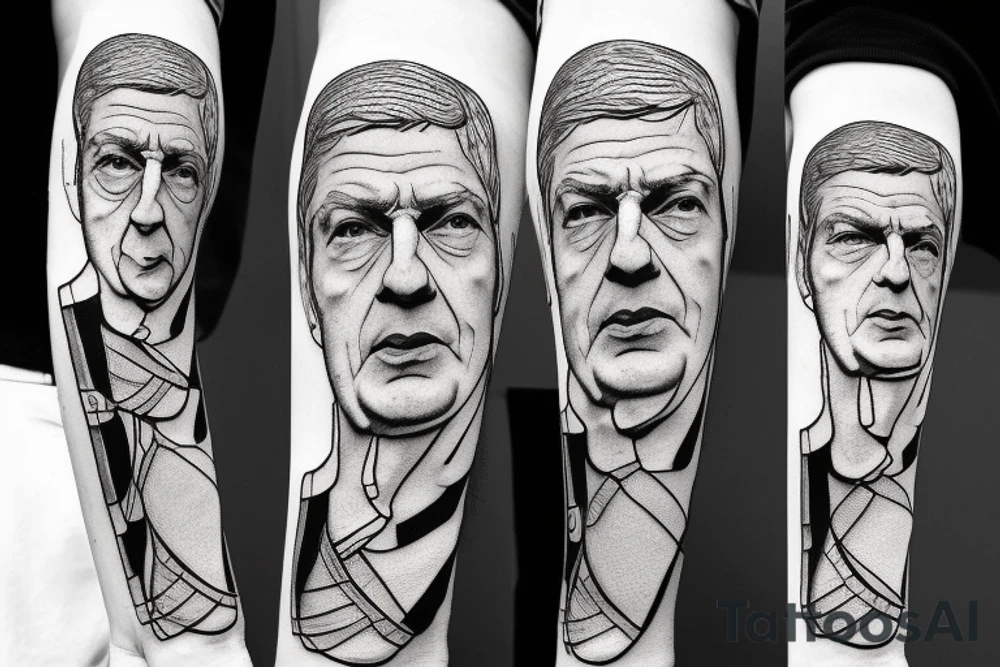 arsene wenger riding a horse tattoo idea