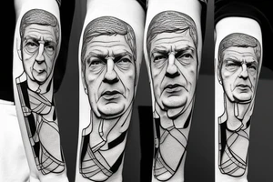 arsene wenger riding a horse tattoo idea