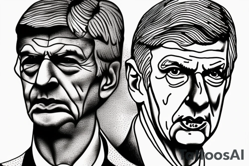 arsene wenger riding a horse tattoo idea