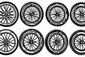 Dirtbike wheel tattoo idea