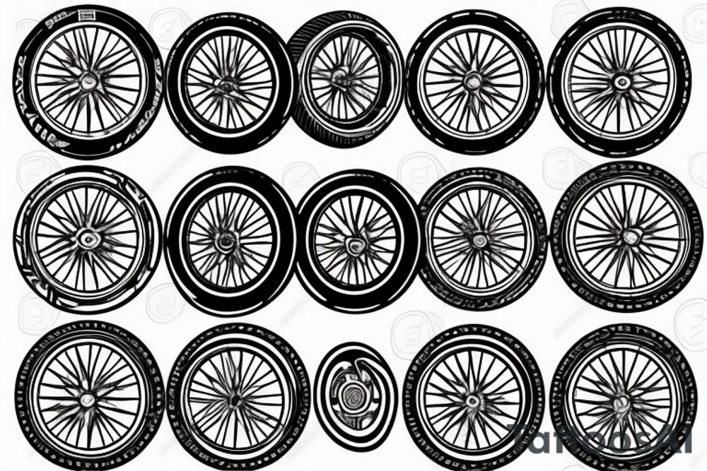 Dirtbike wheel tattoo idea