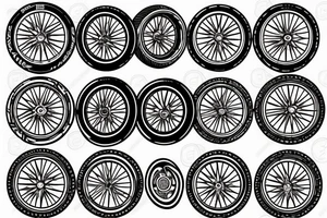 Dirtbike wheel tattoo idea