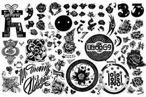 the number 196883 tattoo idea