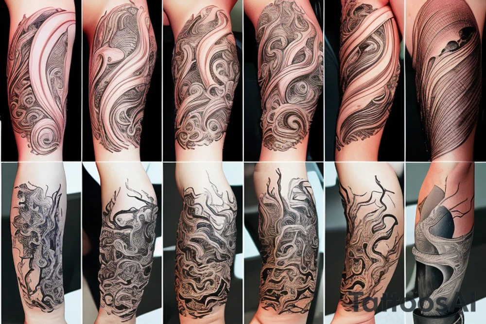 Blend of time, air, fire, water, earth . tattoo idea