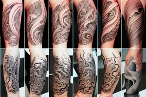 Blend of time, air, fire, water, earth . tattoo idea