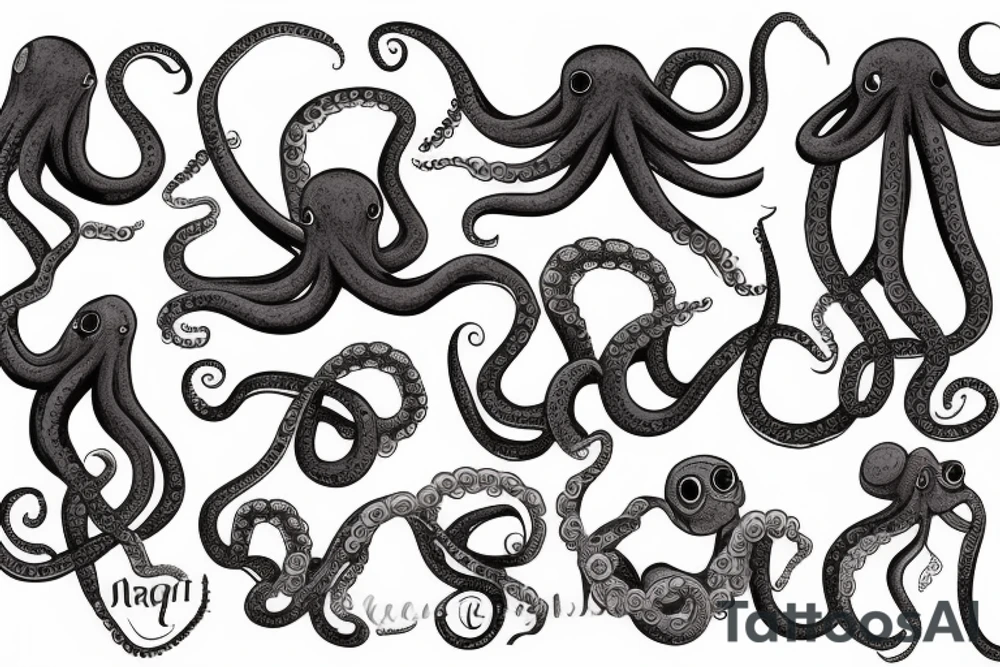 an octopus with Slash tattoo idea