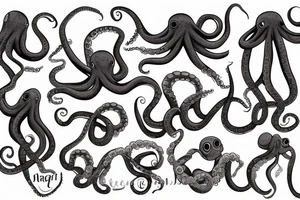 an octopus with Slash tattoo idea