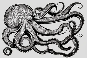 an octopus with Slash tattoo idea